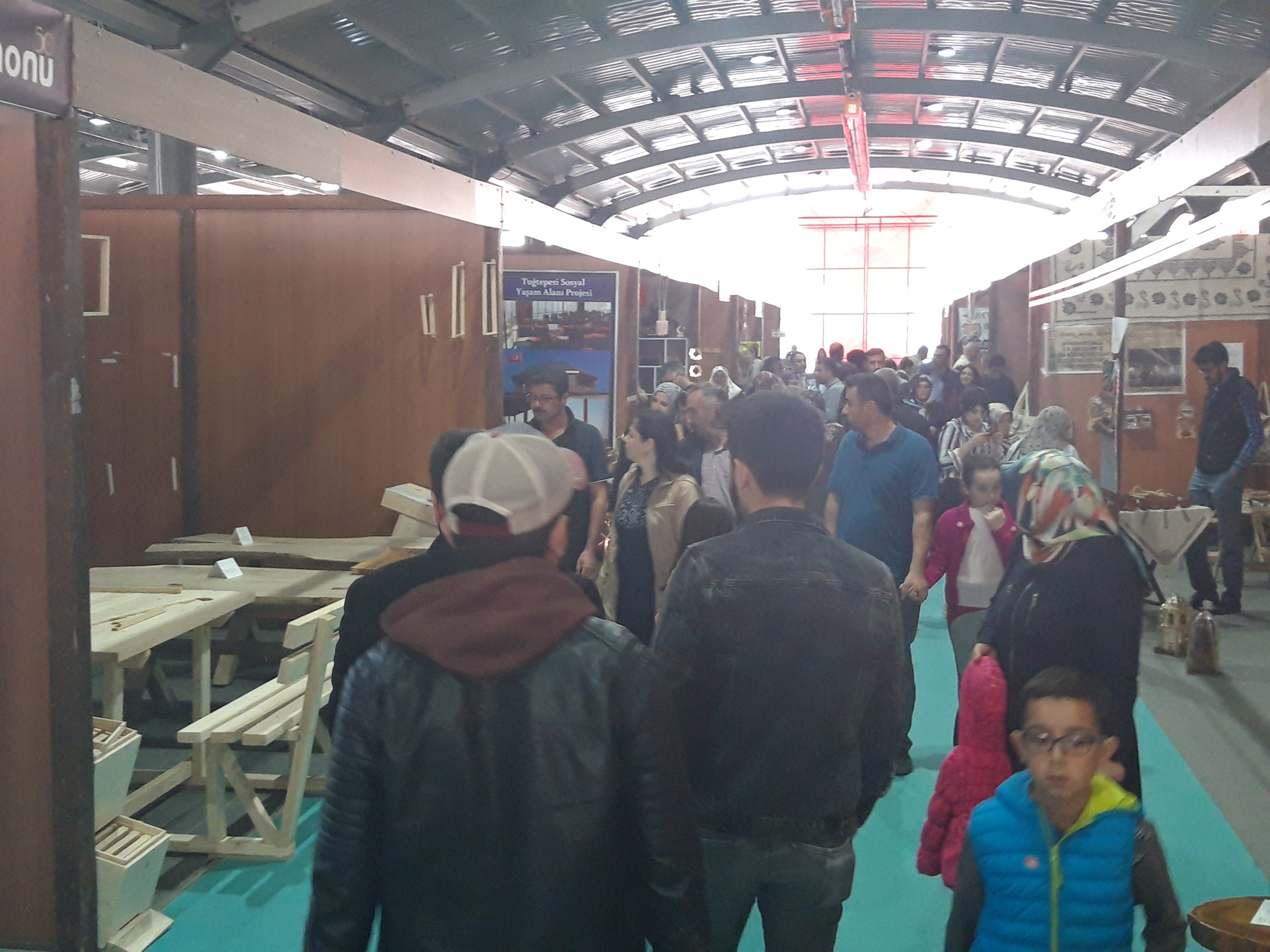 Fuarda haftasonu yoğunluğu