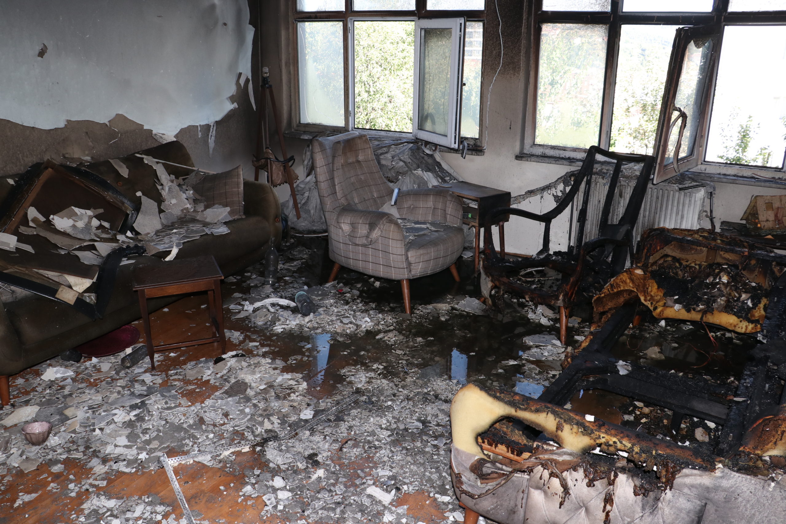 Dumandan etkilenen çocuk hastaneye kaldırıldı