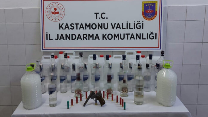 Kastamonu'da kaçak içki operasyonu: 1 gözaltı