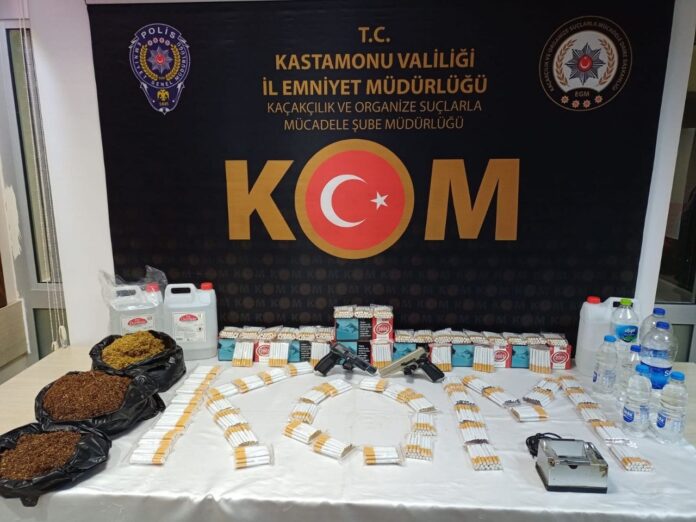Kastamonu'da sigara kaçakçılığı operasyonunda 1 kişi tutuklandı