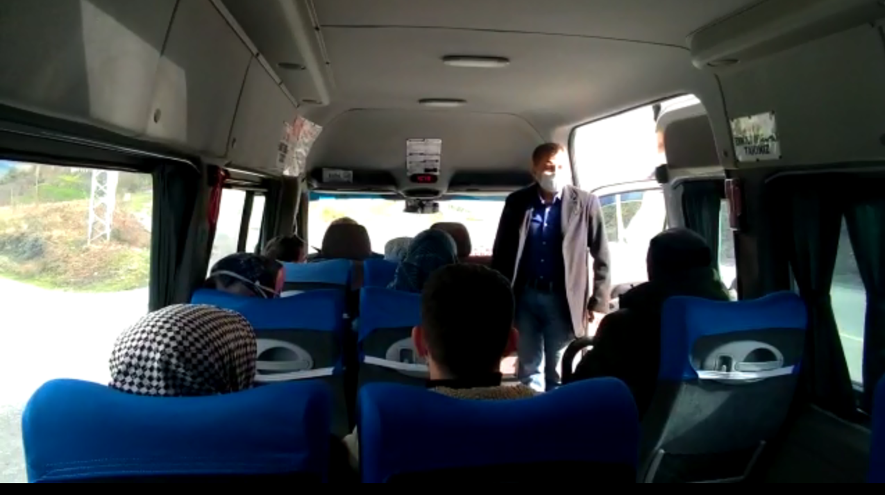 Jandarmadan  ilçe minibüslerine  sivil denetim