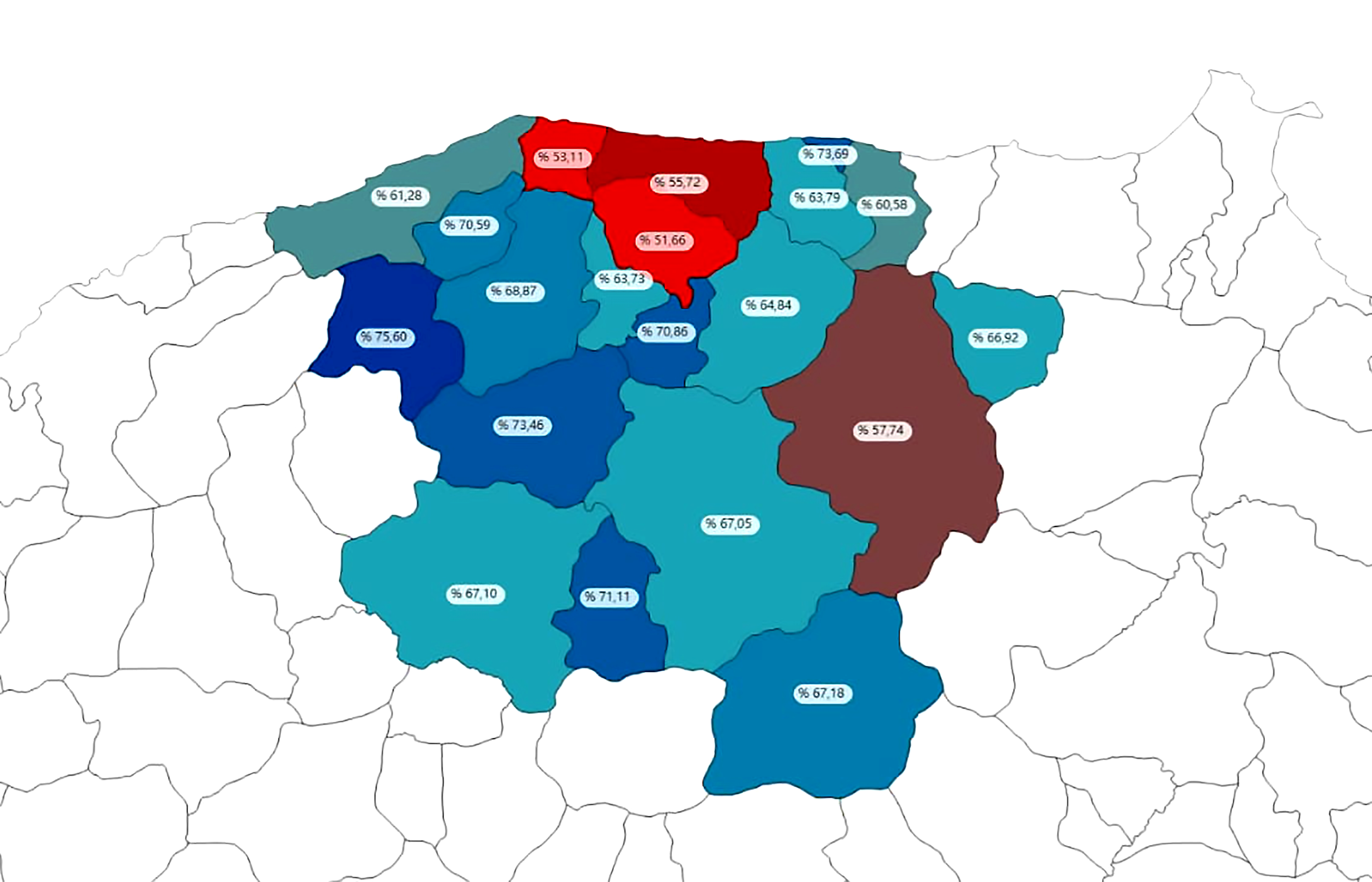 Aşılamada son durum: Pınarbaşı lider,  Küre sonuncu