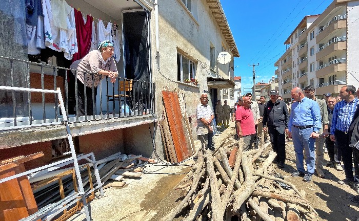 Bakan Soylu’dan afet bölgesinde inceleme