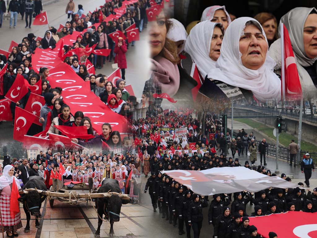 103. yılda coşkulu kortej