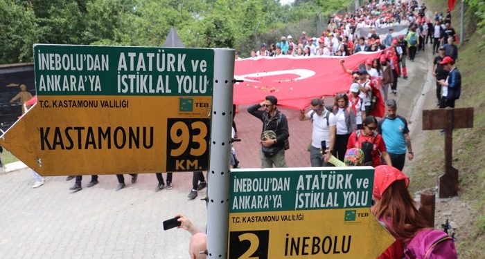 Atatürk ve İstiklal Yolu Yürüyüşü başladı