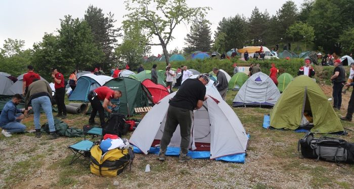 İlk kamp alanına ulaşıldı