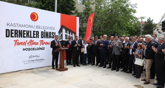 Dernekler binasının temeli atıldı