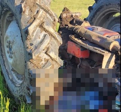 Traktörün altında kalıp can verdi
