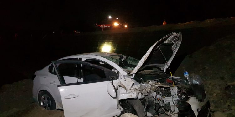 Gurbetçi aile kaza yaptı