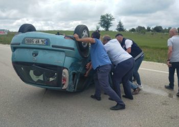 Çayırcık’ta kaza