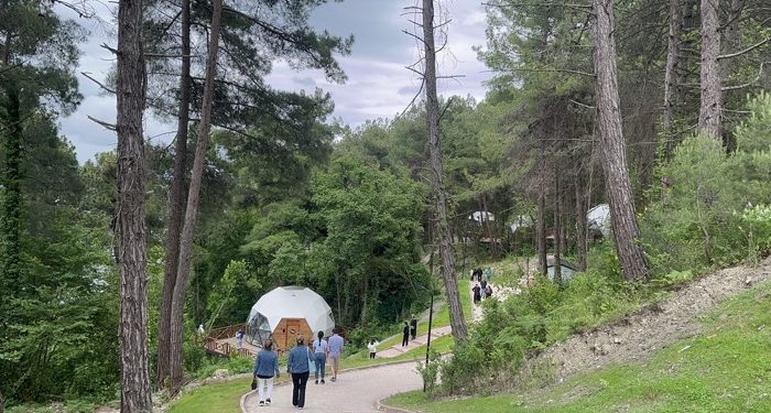 Abana’da çadır evlere ilgi