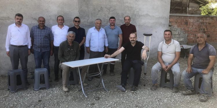 Volkan Başkan’dan koltuk değnekli mesai