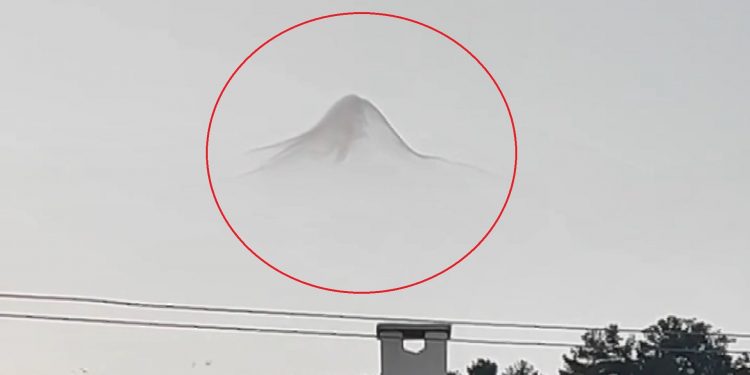 Hanönü semalarında şaşırtan görüntüler