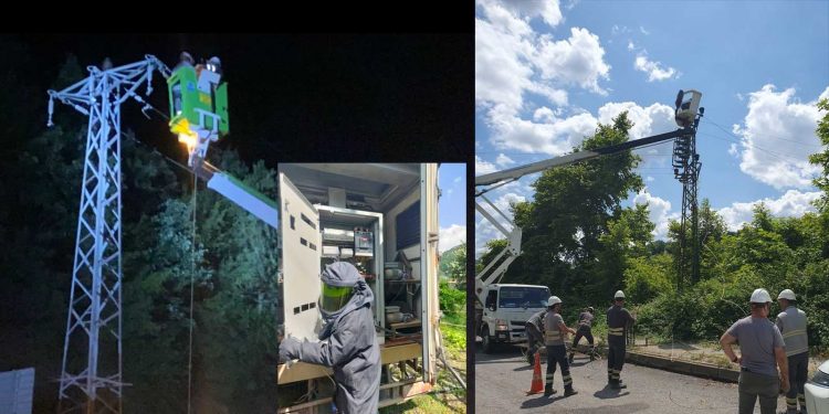 Batı Karadeniz’de yaşanan sel nedeniyle güvenli elektrik mücadelesi sürüyor