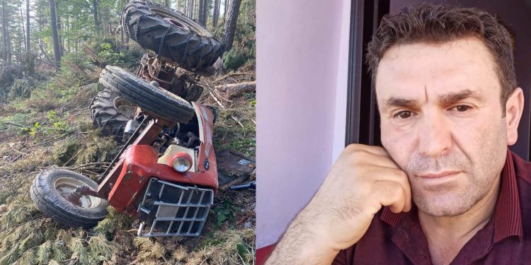 Devrilen traktörün altında kalan işçi hayatını kaybetti