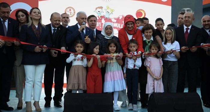 Yıldırım, anaokulu açılışında konuştu