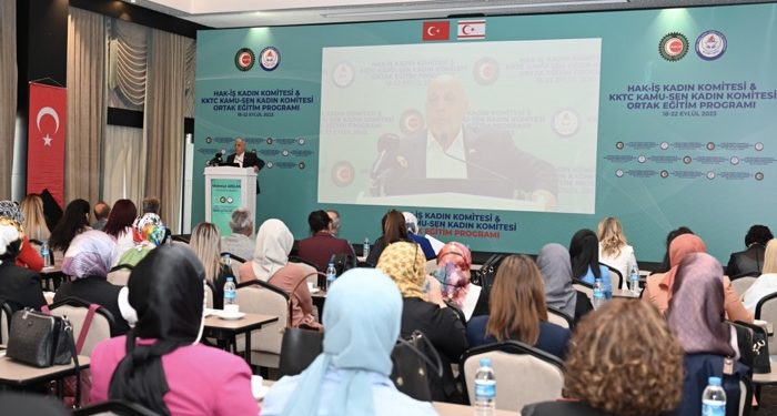Hak-İş ve KKTC Kamu-Sen üyesi kadınlar, eğitim programında buluştu