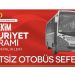Etkinliklere ücretsiz otobüs seferi