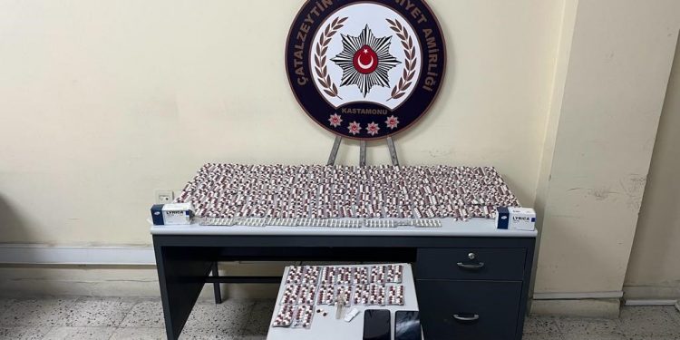 2 bin 50 adet sentetik ecza ele geçirildi