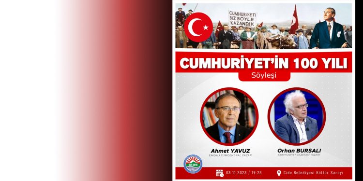 Cide’de “Cumhuriyetin 100 Yılı” söyleşisi