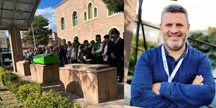 İskeleden düşerek ölen inşaat işçisi toprağa verildi