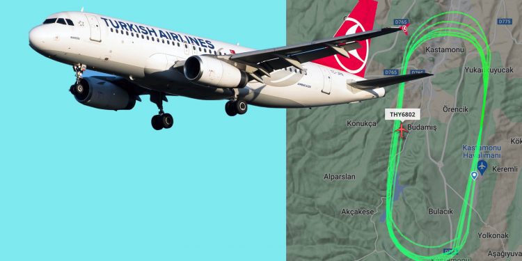 THY uçağının tur üzerine tur atışı merak uyandırdı