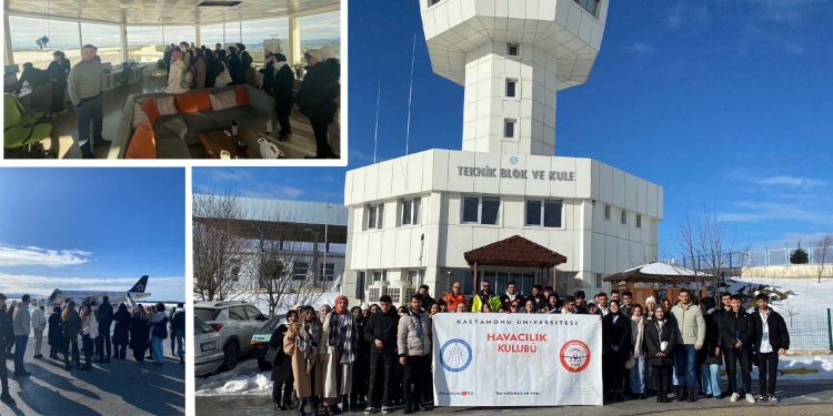 Sivil Havacılık Yüksekokulu öğrencilerine havalimanında teorik eğitim