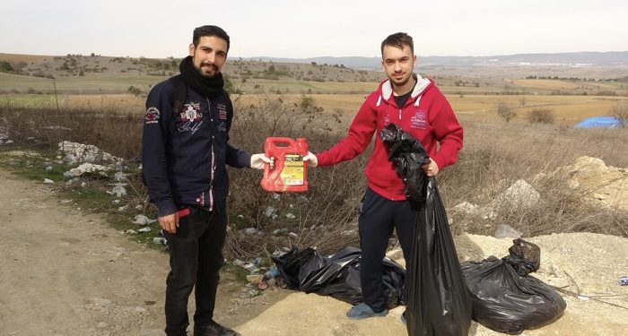 Çevreci duyarlılık 160 kilo çöp toplattı