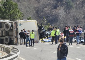 D100’de korkunç kaza