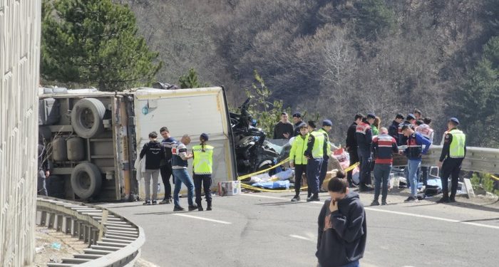 D100’de korkunç kaza