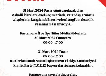 Valilik’ten 2 duyuru