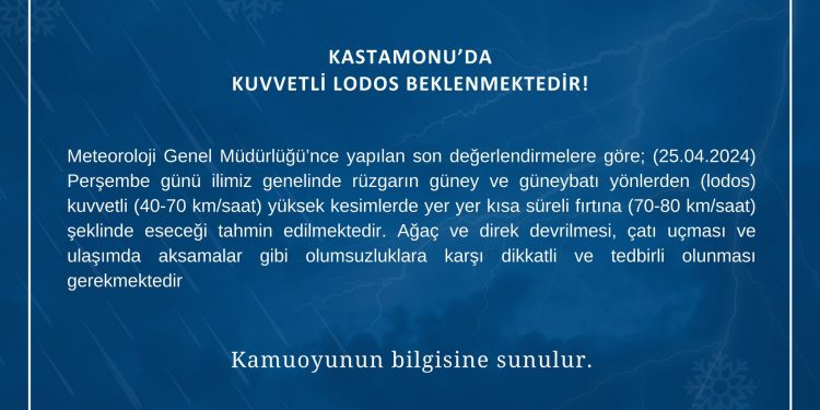Lodos geliyor!