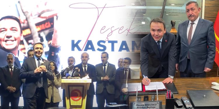 Kastamonu Belediyesi’nde devir teslim