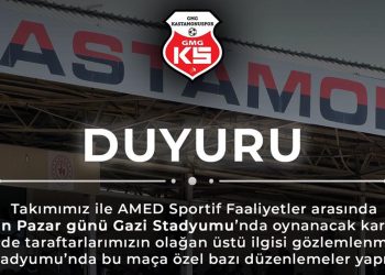 GMG Kastamonuspor yönetiminden duyuru