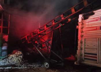 Kereste fabrikasında yangın