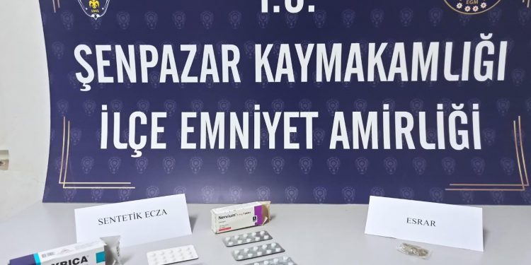 57 adet sentetik ecza hapı ele geçirildi: 1 gözaltı