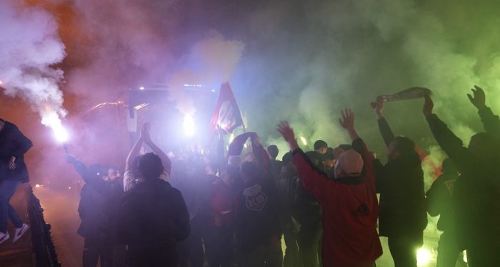 Taraftardan muhteşem karşılama