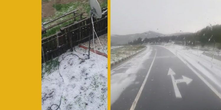 Dolu yağışı etkili oldu