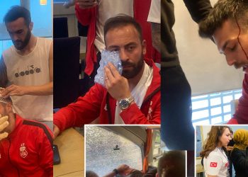 Kafileye taşlı saldırı