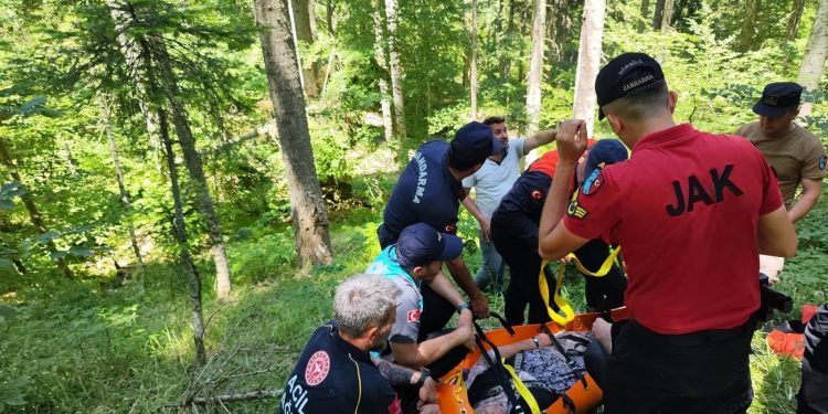 Kayıp kadın ormanlık alanda bulundu