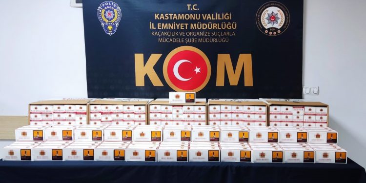 20 bin boş makaron ele geçirildi