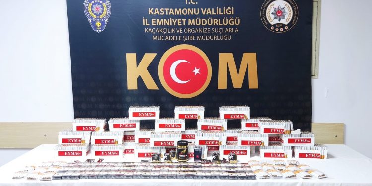 11 bin 640 adet doldurulmuş makaron ele geçirildi