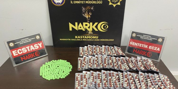 Çok sayıda uyuşturucu hap ele geçirildi
