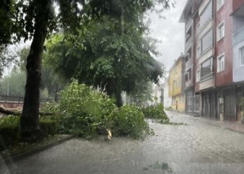 Kuvvetli sağanak hayatı olumsuz etkiledi