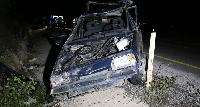 Otomobil takla attı: 1’i ağır 5 yaralı