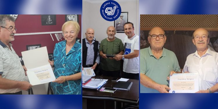 ÇYDD’den destekçilere teşekkür belgesi