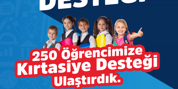 Kastamonu Belediyesi’nden 250 öğrenciye kırtasiye desteği
