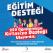 Kastamonu Belediyesi’nden 250 öğrenciye kırtasiye desteği