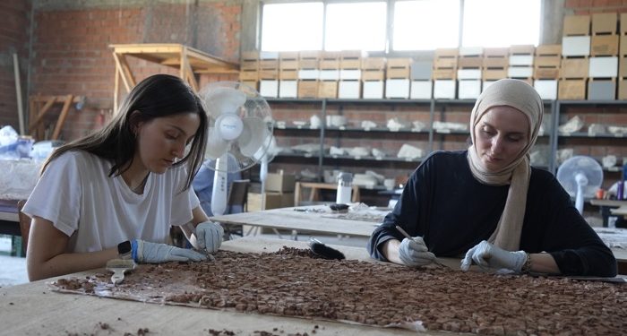 Pompeipolis Antik Kenti’ndeki bin 800 yıllık mozaikler gün yüzüne çıkartılıyor