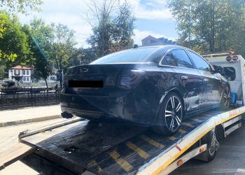 Abart egzoz takılı araç trafikten men edildi